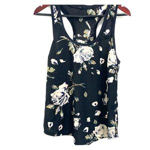 Joie silk racer back floral tank